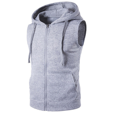 Hooded Sweatshirt Vest