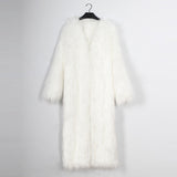 Faux Fur Long Jacket (Many Colors)