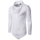 Frayed Cowl Neck Shirt (Many Colors)